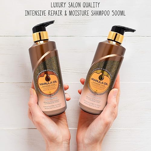 Miniatura 4 de Nuspa - Juego de champú y acondicionador de aceite Marula, color seguro, ultra humedad, sin sulfato, paquete de champú y acondicionador para todo