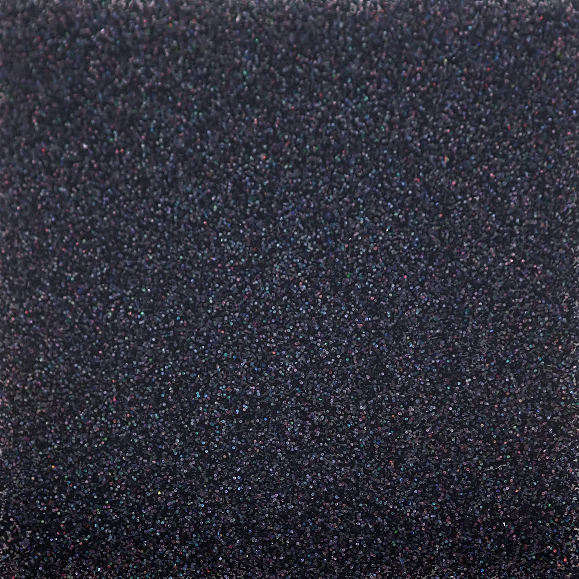 Black Holographic Glitter Cast Acrylic Sheet, 3mm thick (150x125mm)