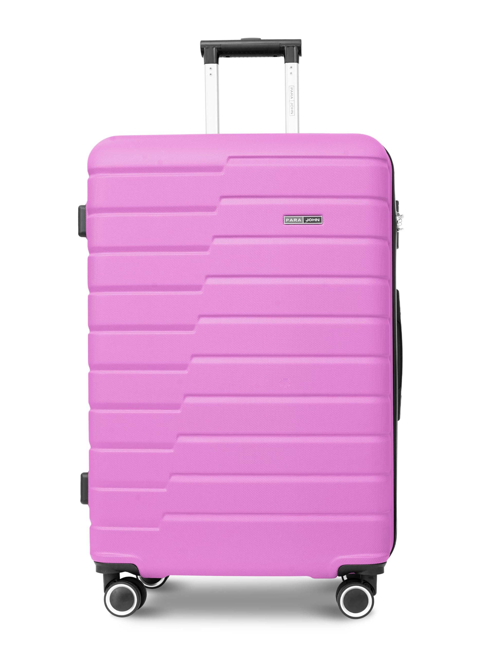 POPGLIDE Series 1 Piece Durable Lightweight Cabin Size 20 inches Carrying 10KG Material-ABS 4 Wheels Hardsided Travel Suitcase (Pink)
