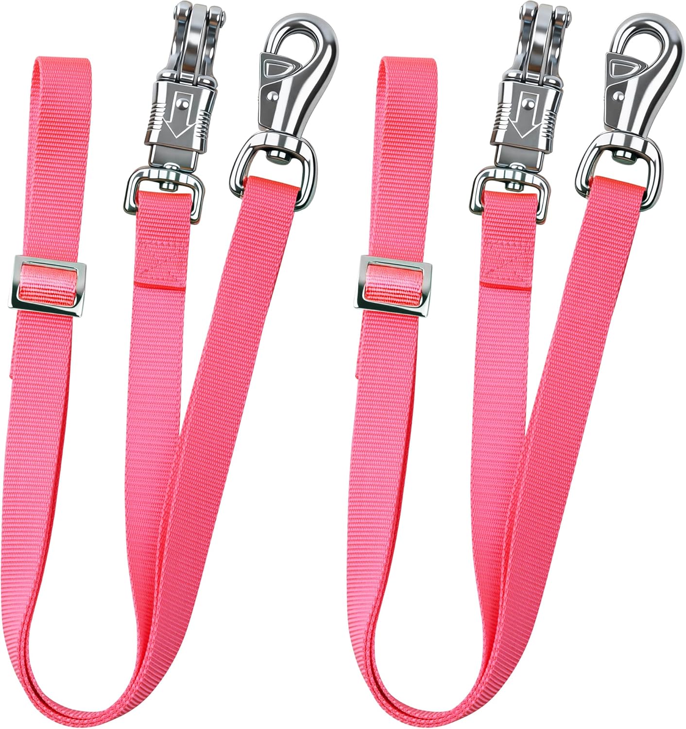Cross Ties for Horse, Nylon Trailer Tie w/Quick-Release Panic Snap & Bull Snap Horse Trailer Accessories, Adjustable Length Range 42.5" to 73", Equestrian Supplies, Regal Purple