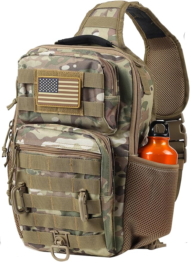 Amazon.com: EASY BW Tactical Shoulder Sling Bag, Small Chest Pack, 13L ...