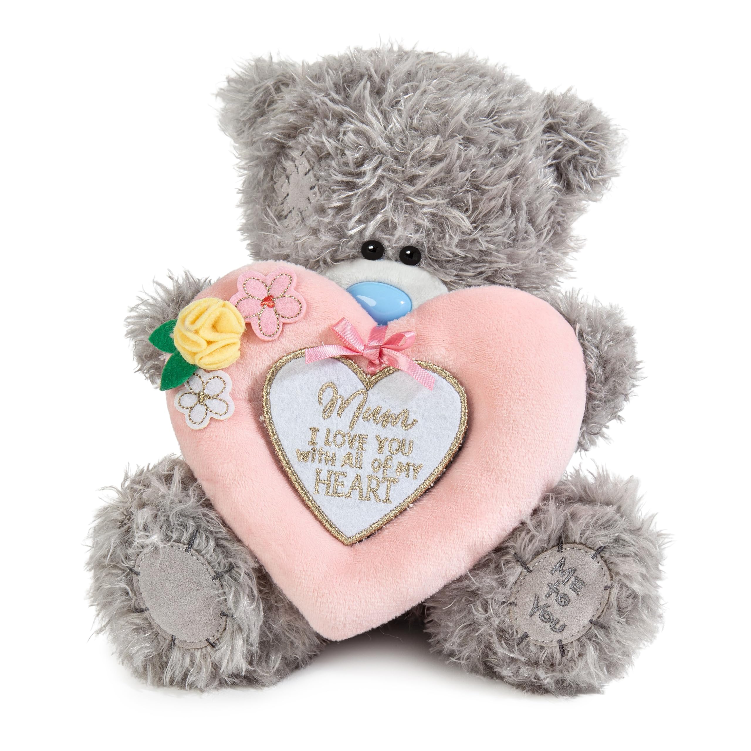 Me to You Tatty Teddy Luxury Boxed 'Mum' Plush Bear 19cm High - Official Mother's Day Signature Collection, Grey