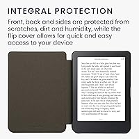 Vista 4 de kwmobile Funda compatible con Kobo Clara 2E / Tolino Shine 4 - Funda para lector electrónico - Magnolias Grey