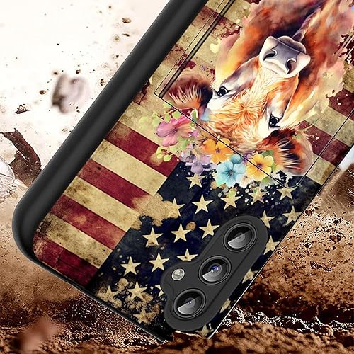 Miniatura 2 de Funda diseñada para Galaxy S24 FE, tarjetero para tarjetas de crédito, protección híbrida de doble capa a prueba de golpes con función de atril para