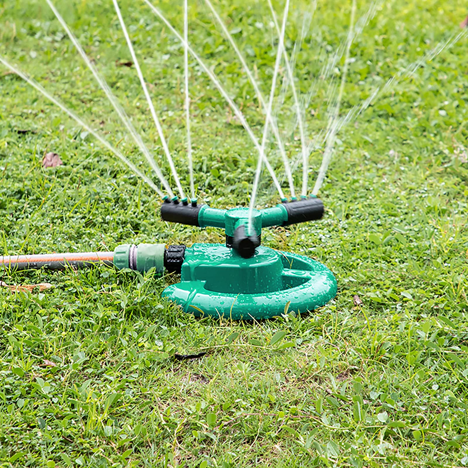 Arroseur Rotatif 360° 3 Bras - Arroseur De Jardin Réglable Pour Pelouse, Fleurs Et Légumes