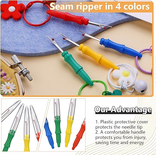 Miniatura 3 de Juego de 40 piezas de desgarradores de costura, desgarradores de costura para coser, herramienta de desgarrador de costuras para manualidades y