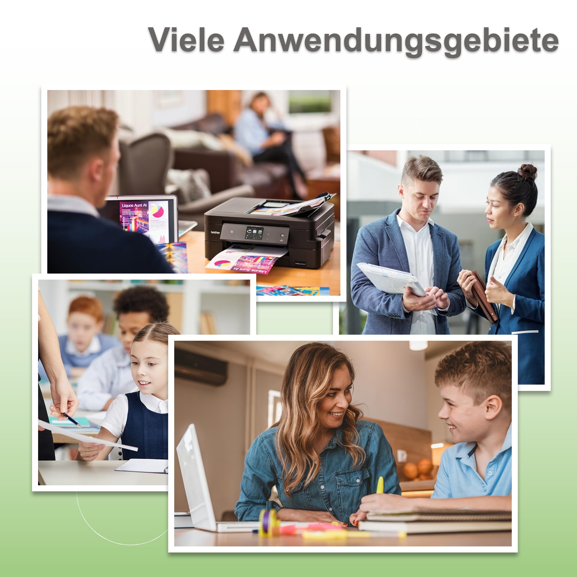 realink Bundle TR7650 Multifunktionsgerät (Drucker, Scanner, Kopierer) mit 15 XXL Druckerpatronen