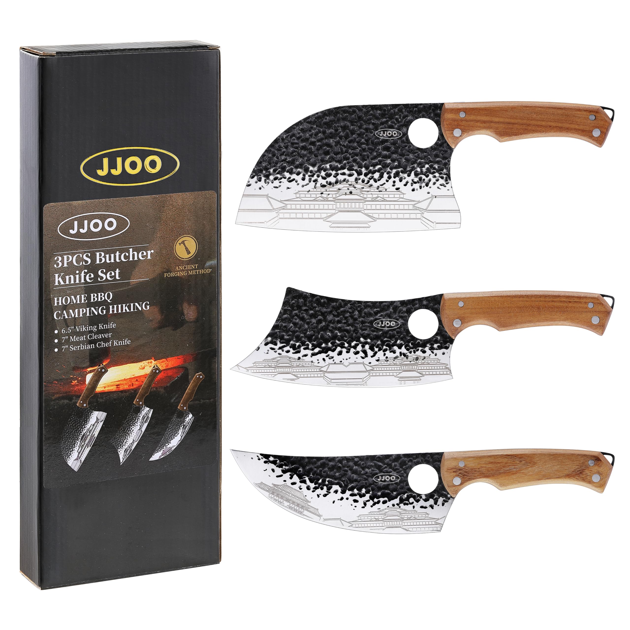 ケ*ウ様 Butcher ProductS Amazon.com: JJOO 3PCS Butcher Knife, Stainless Steel Butcher Knife