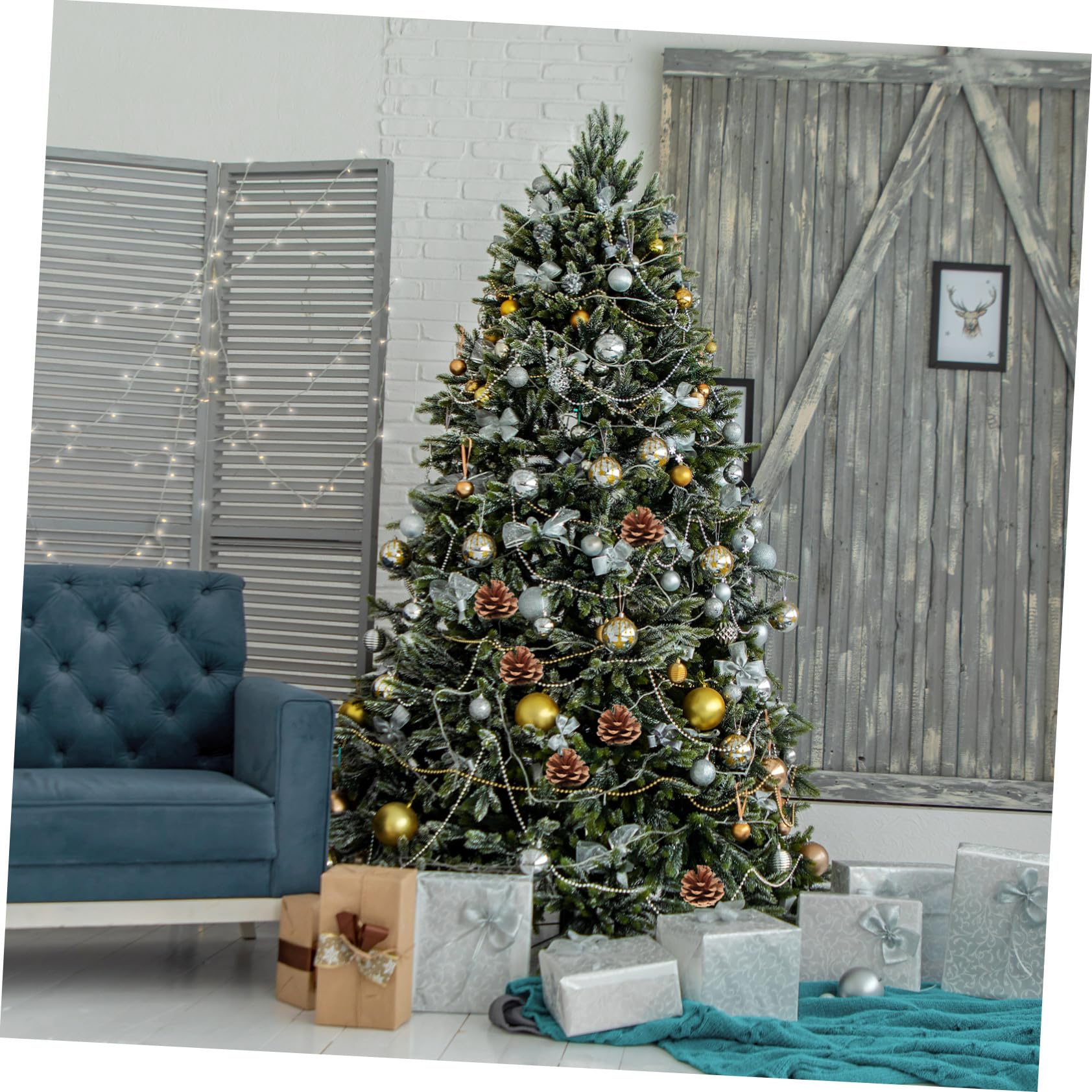 48pezzi Ornamenti Natalizi Pigne Naturali Per Uso Artigianale e Decorazioni Festive Marrone