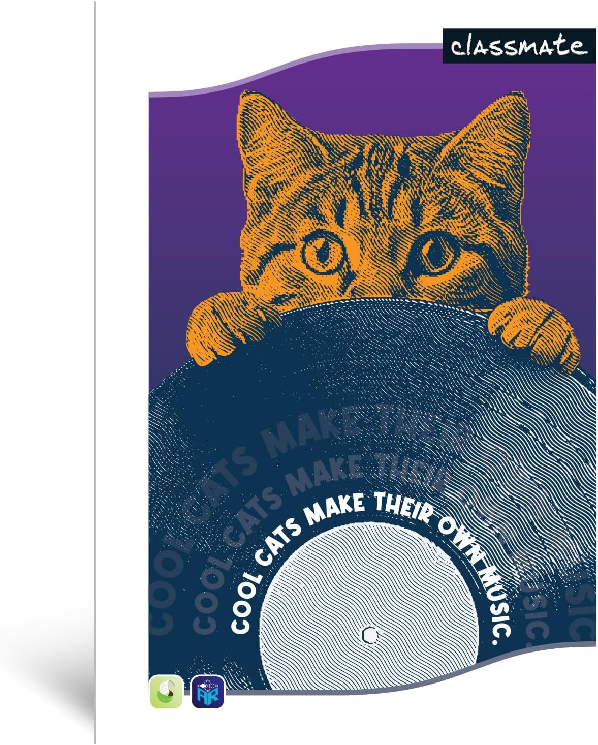 Classmate Longbook - Single Line, 344 Pages, 297mm x 210mm, Pack of 4