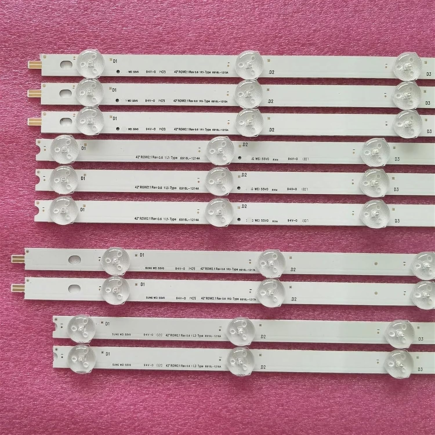 Backlight Strip Bar Compatible with 42LN519C 42LN575S 42LA620S 42LN578 42LN613V 42LN540S LC420DUE