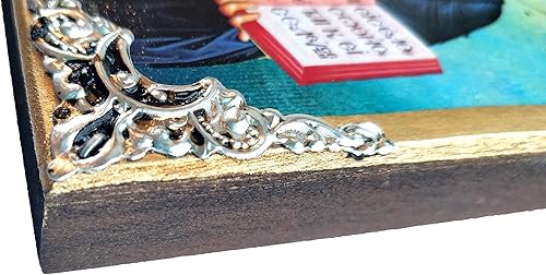 Miniatura 3 de Icono de madera griego cristiano ortodoxo madera de Jesucristo  OP10