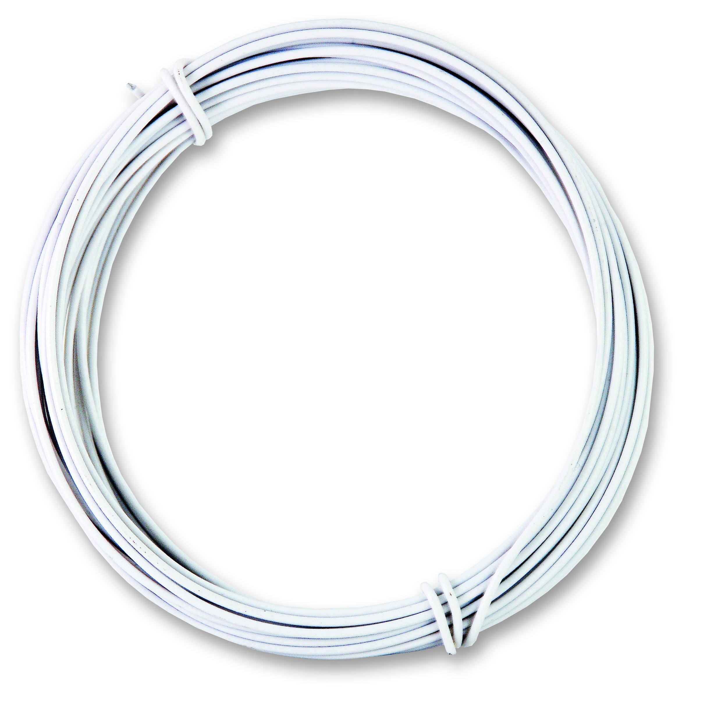 fpbl12 – Cable Acero Plastificado, color blanco, 6 m/Ø 1,2 mm
