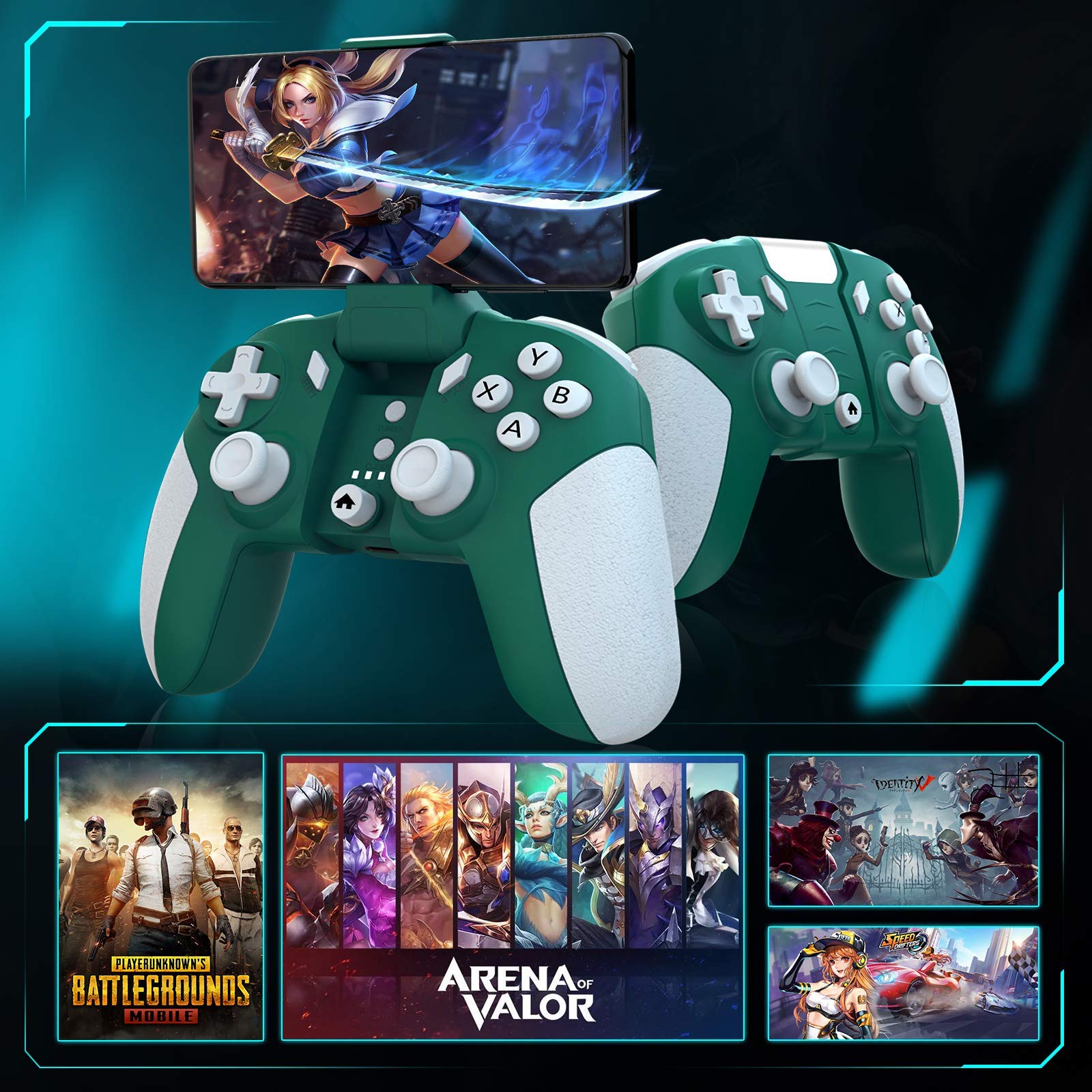 Controlador de Juegos móviles, Controlador de Juegos para Tablet PC de Android, Caja de TV, Gamepad con conexión Tipo C