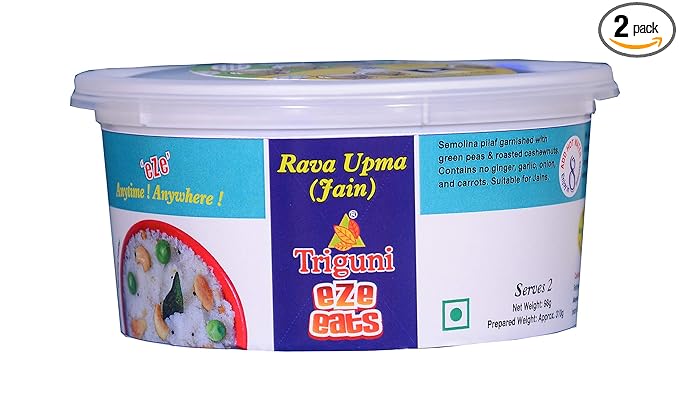 Triguni Eze Eats Rava Upma (Jain) (Pack of 2)