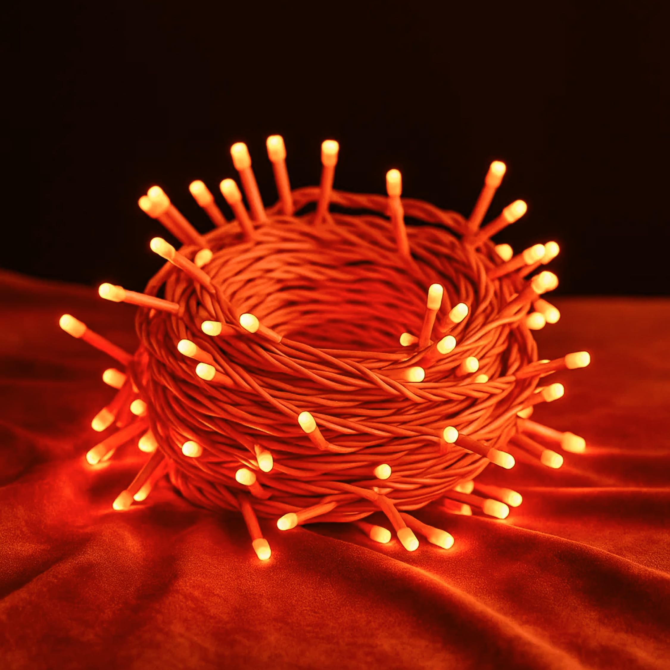 Big Deeper 11 Meter Decorative LED Pixel String Light for Home, Outdoor, Indoor, Diwali, Christmas, Wedding, Party, Festival, Balcony Décor (Orange)-image-38