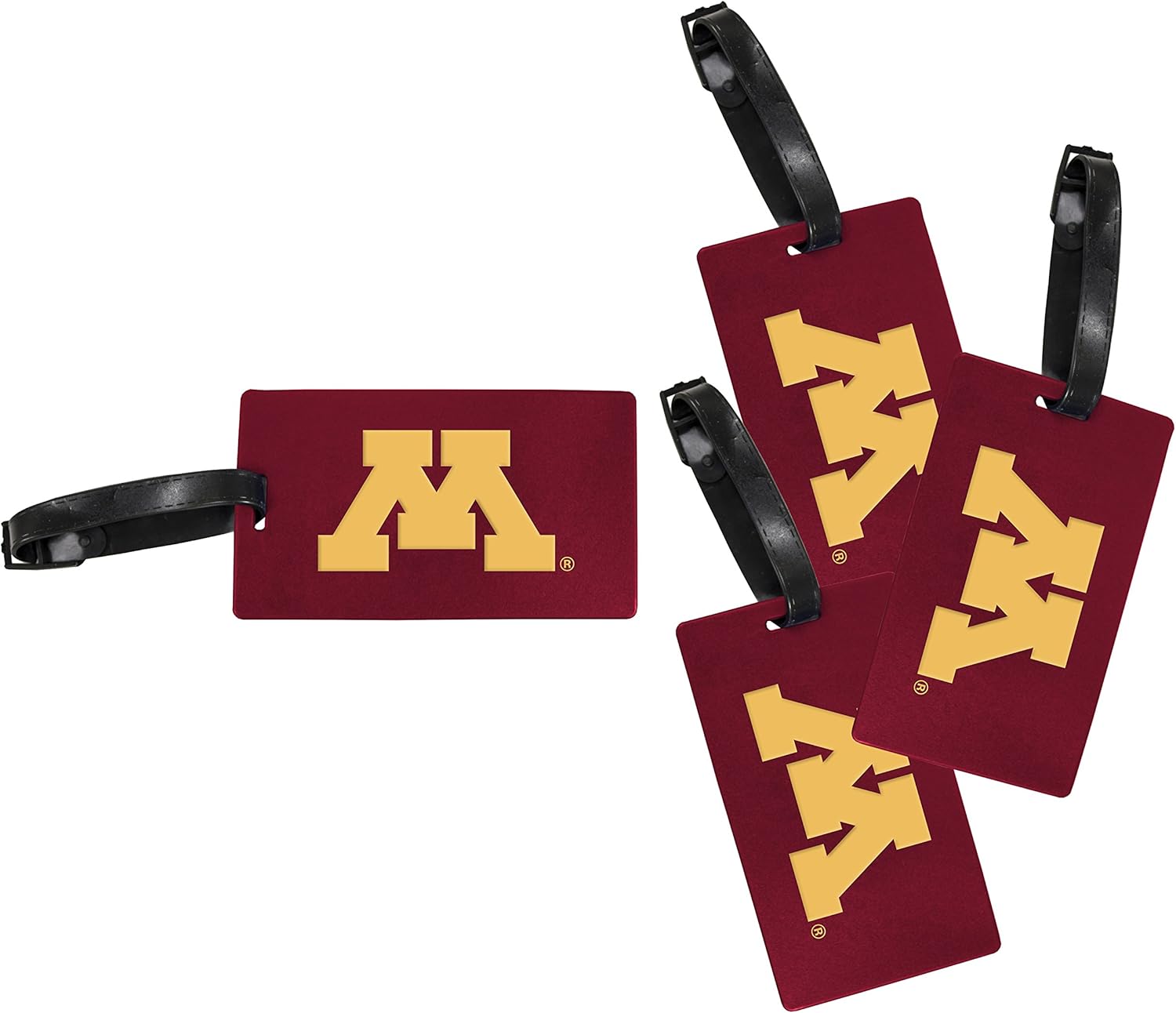 Minnesota Golden Gophers Luggage Tag 4-Pack Officially Licensed Collegiate Product