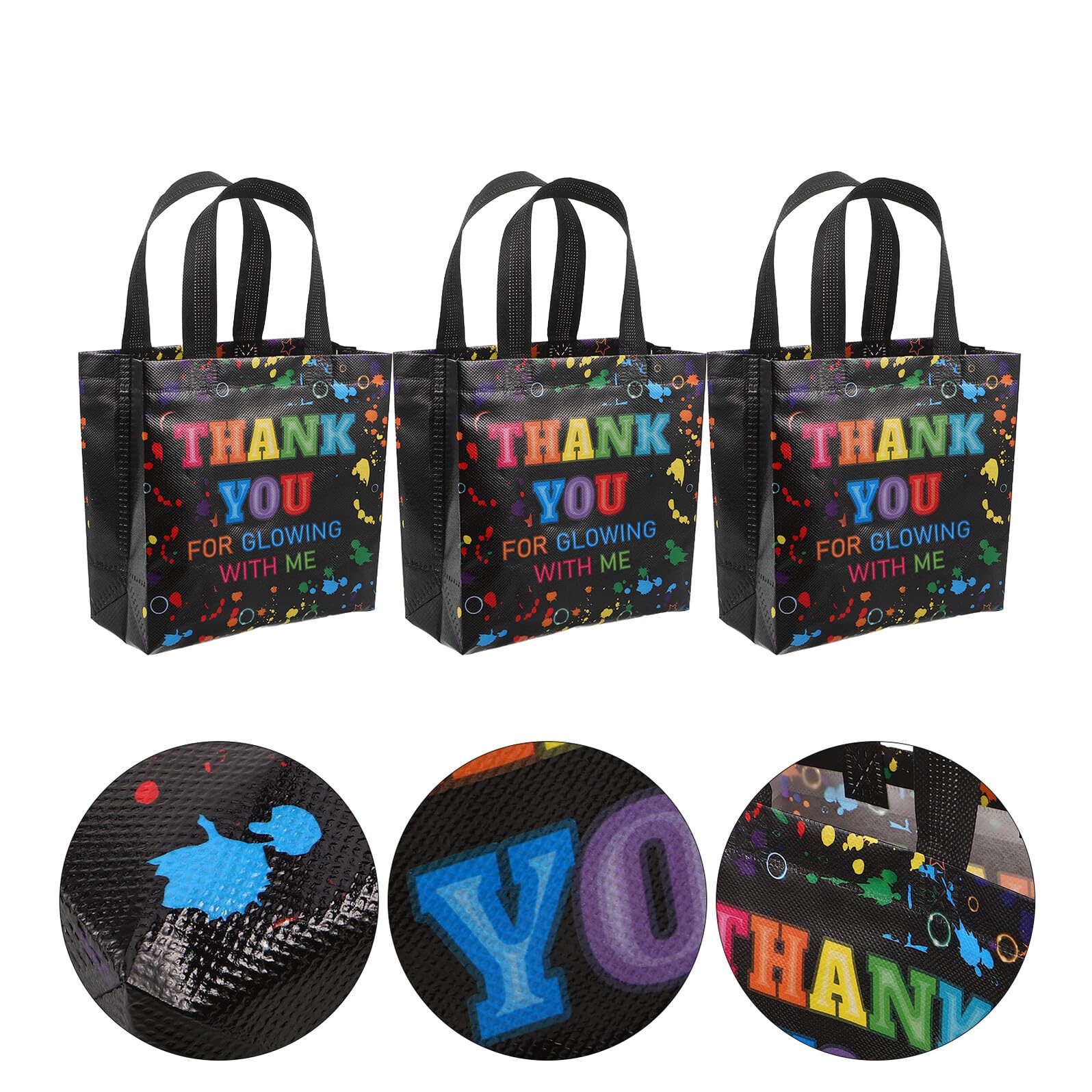 GARIOUANS 30 Piezas Bolsas de Obsequio No Tejidas para Fiestas de Cumpleaños con Asas, 30 Unidades, Diseño con Dibujos Animados, Reutilizables y Resistentes para Dulces y Recuerdos en