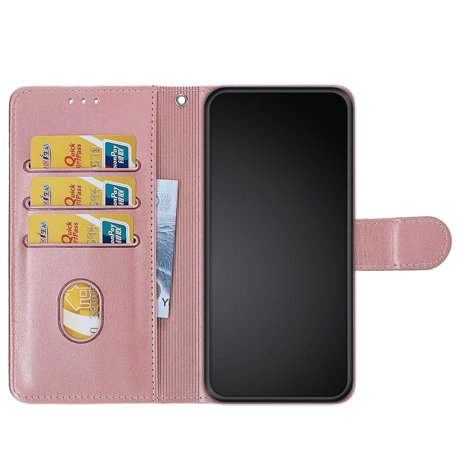 Custodia Per Google Pixel 8A In Pelle Portafoglio Con Supporto Magnetico E Protezione RFID - Lilla Chiaro - 2
