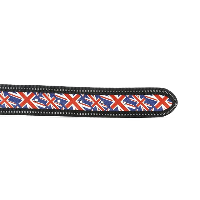 Foto 6 de 7 de Julius-K9 Collar de Piel Artificial - Bandera británica, 4 x 75 cm