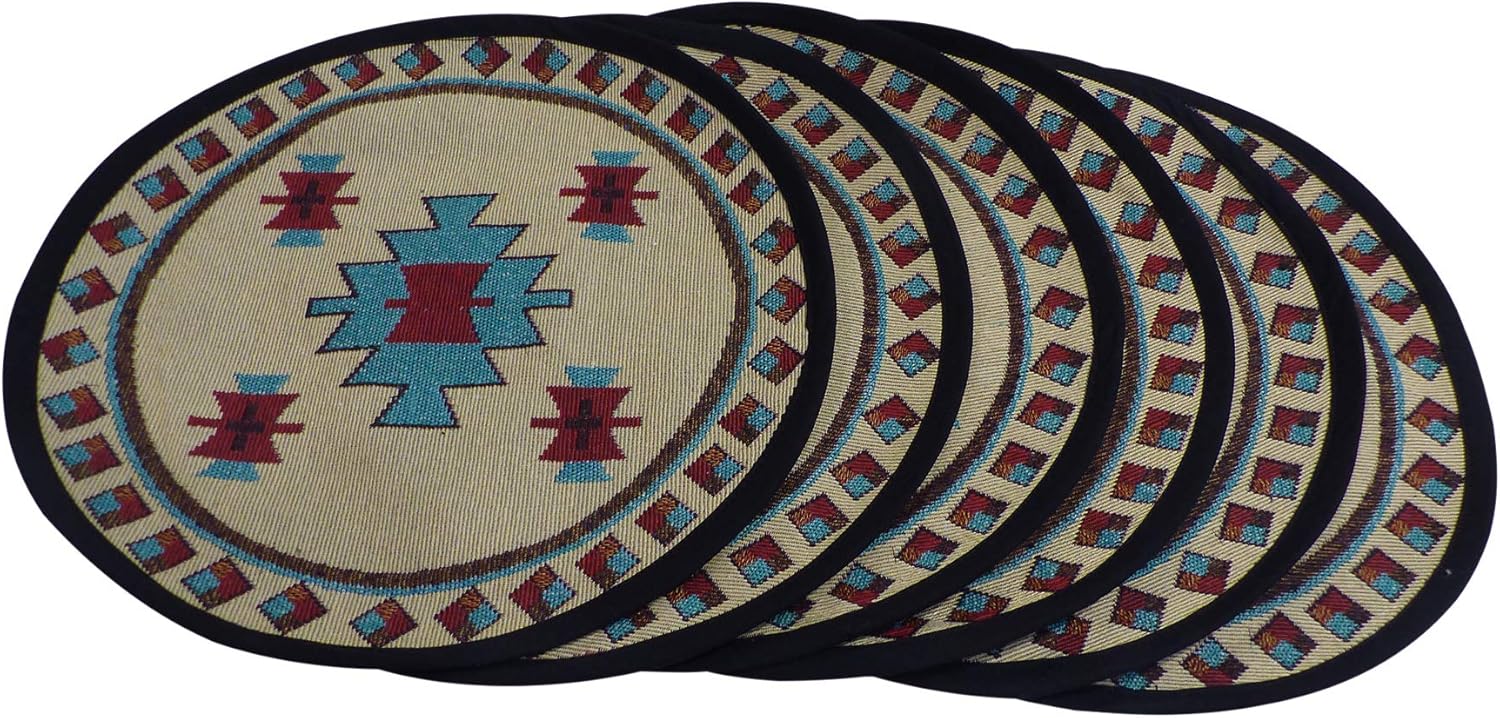 Southwestern Placemats for Dining Table Round Southwest