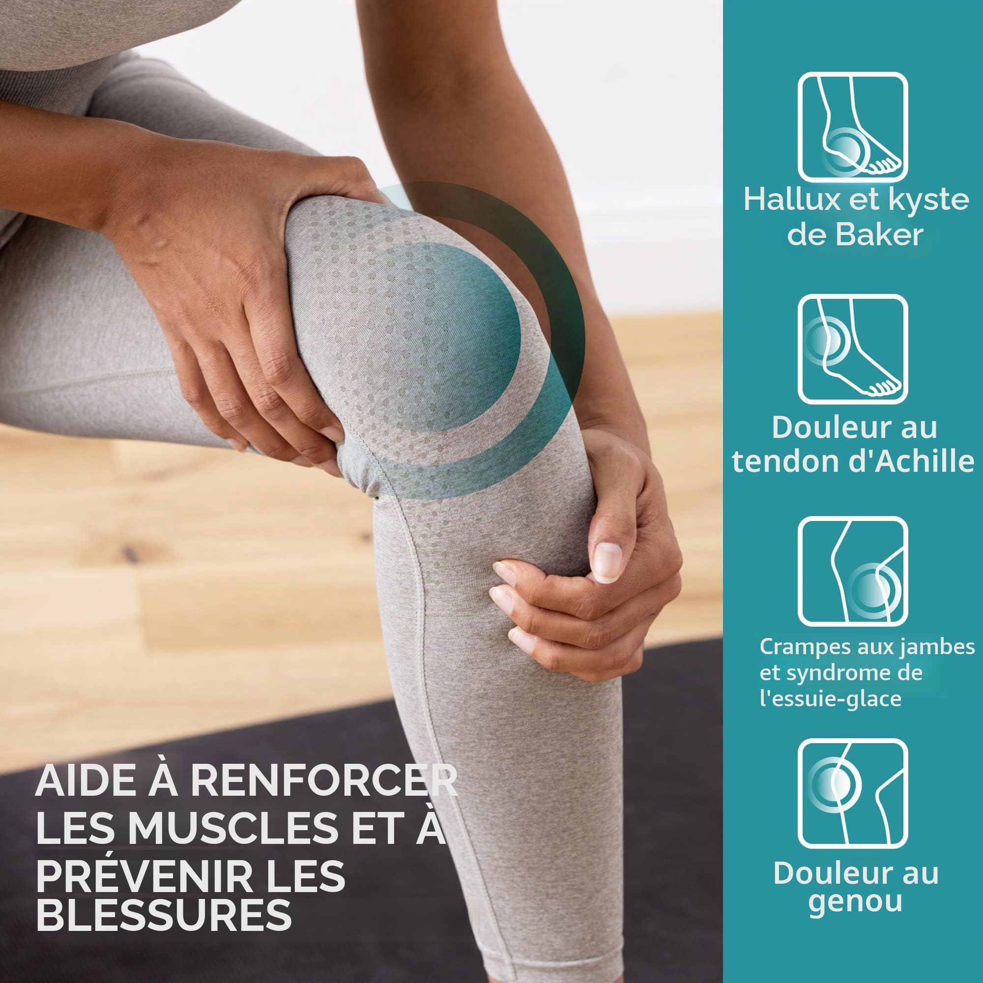Navaris Planche Inclinée en Bois - Plateforme Etirement Mollets & Chevilles Ajustable pour Tous les Âges - Plan Incliné Reeducation Mollet - Pour Coureurs & Autres Athlètes