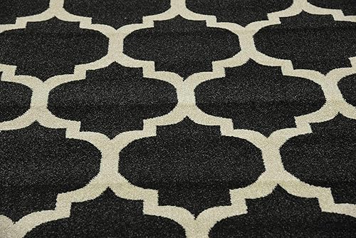 Vista 399 de Unique Loom Trellis Collection - Alfombra estilo marroquí de enrejado gris oscuro (8' 0 pies x 11' 0 pies)