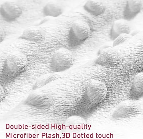 Miniatura 3 de Manta de doble capa para bebé con nombre personalizado, manta de cama personalizada con estampado morado para bebés, niños, niñas y niños (30 x 40