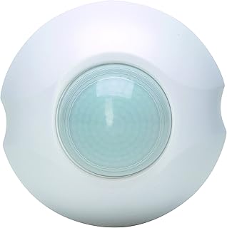 Kopp INFRAcontrol R 360° 822101035 - Detector de Presencia (3 Cables, Carga resistiva/inductiva de 2000 W, Montaje en Techo Ap), Color Blanco