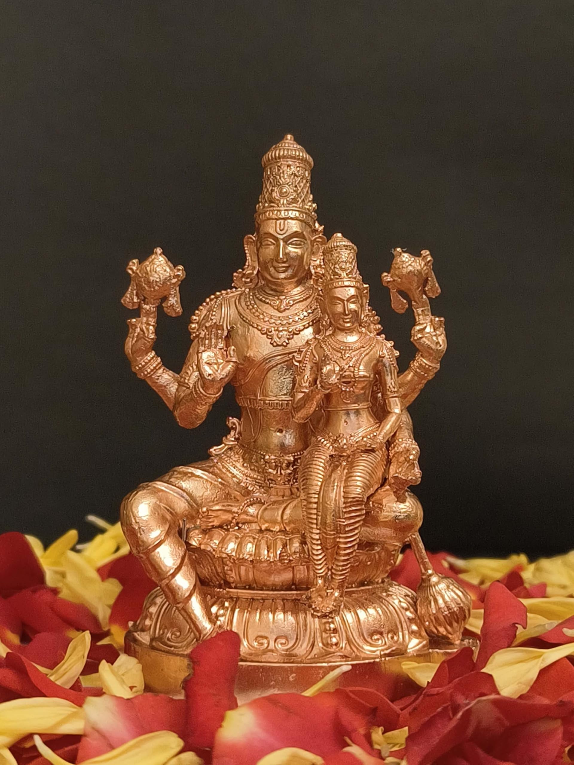 Lakshmi Narayan – Bronze Idol for Pooja Room or Home Decor