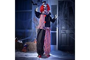 JOYIN 66" Halloween Clown Animatronics Standing
