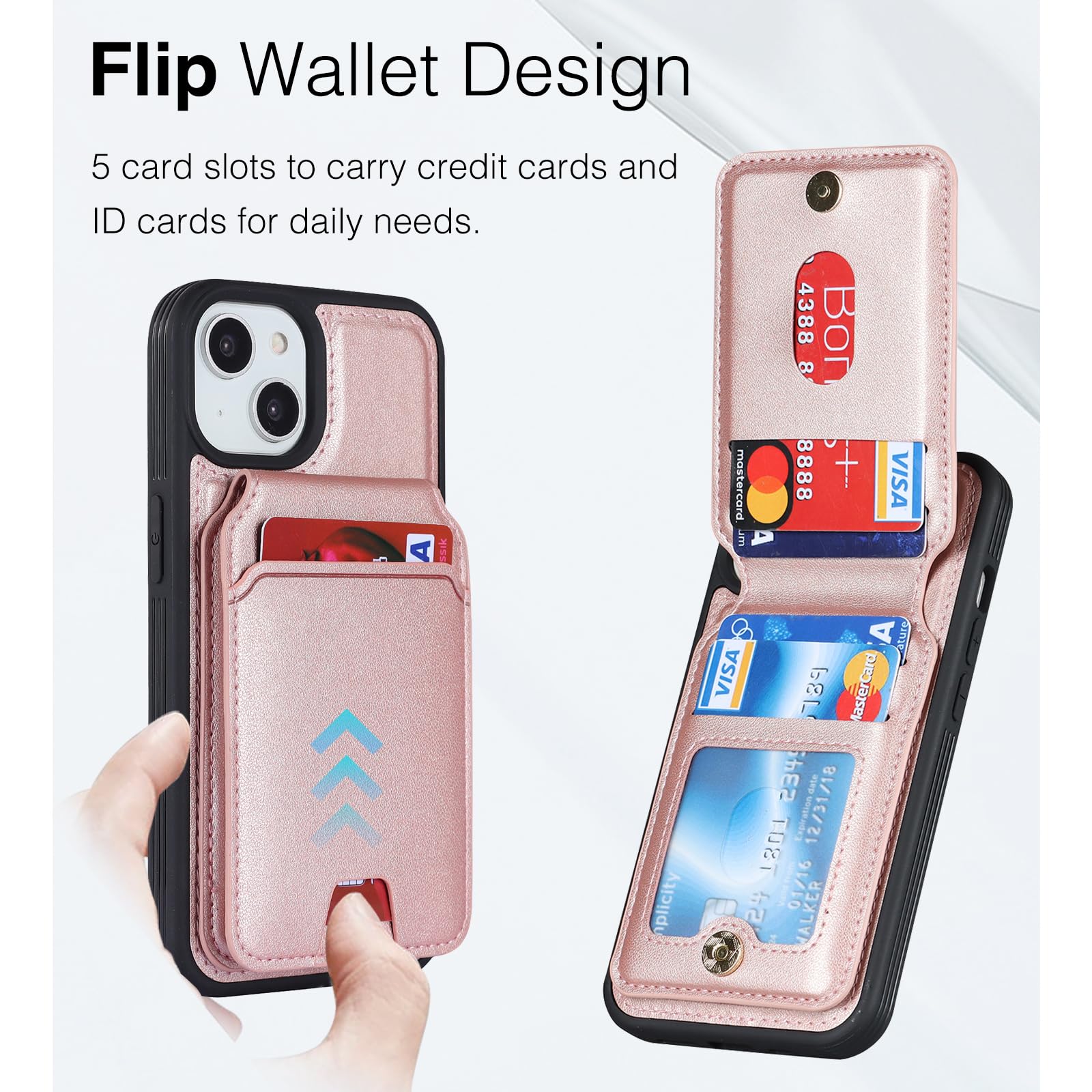 ELTEKER Case for iPhone 13, Mobile Phone Case iPhone 14 with Card