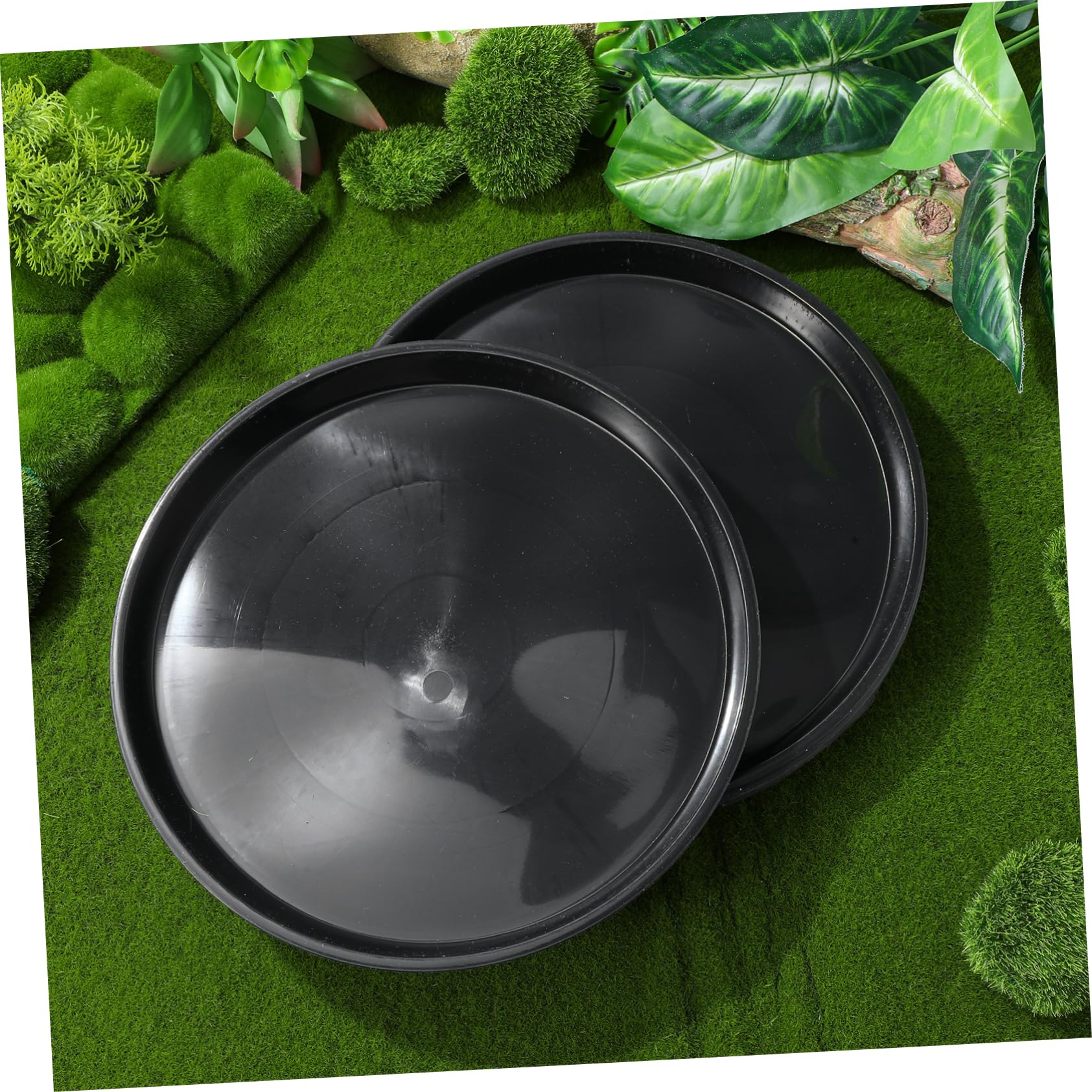 Toddmomy 10piezas Fondo del Recipiente De Plástico Platillos para Plantas Bandejas para Macetas Unidades Bandejas Redondas para Agua para Jardín y Contenedores para Plantas