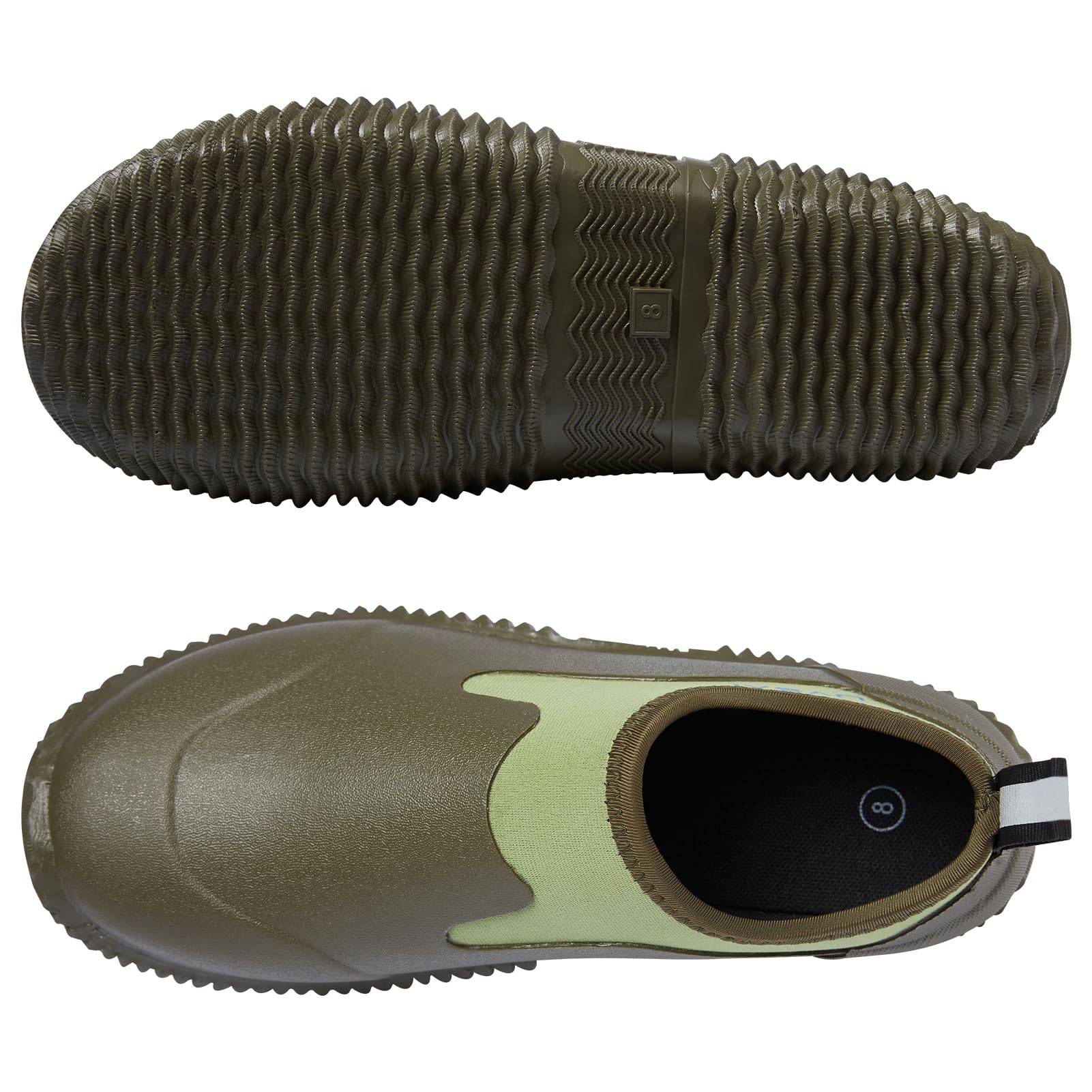 Zapatos de jardín impermeables para hombre, botas de lluvia, calzado sin cordones para jardinería, agricultura, camping, cuidado del césped, patio, trabajo