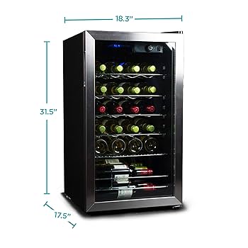 Amazon.com: BLACK+DECKER 26 Bottle Wine Fridge with Interior