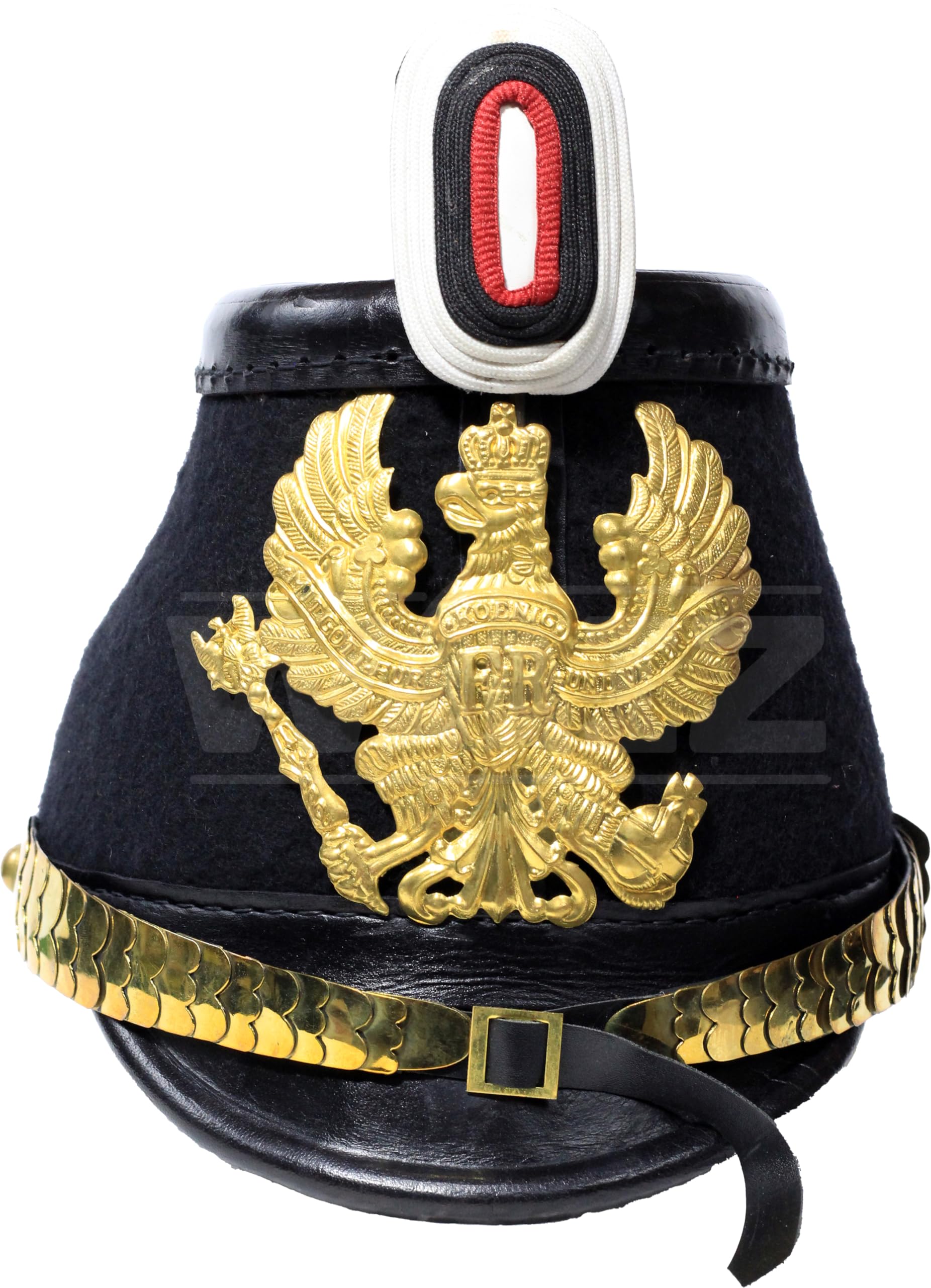 WAIZ Prussian Tschako Pickelhaube Helmet - Historical Military Artifact | Vintage Military Collectible