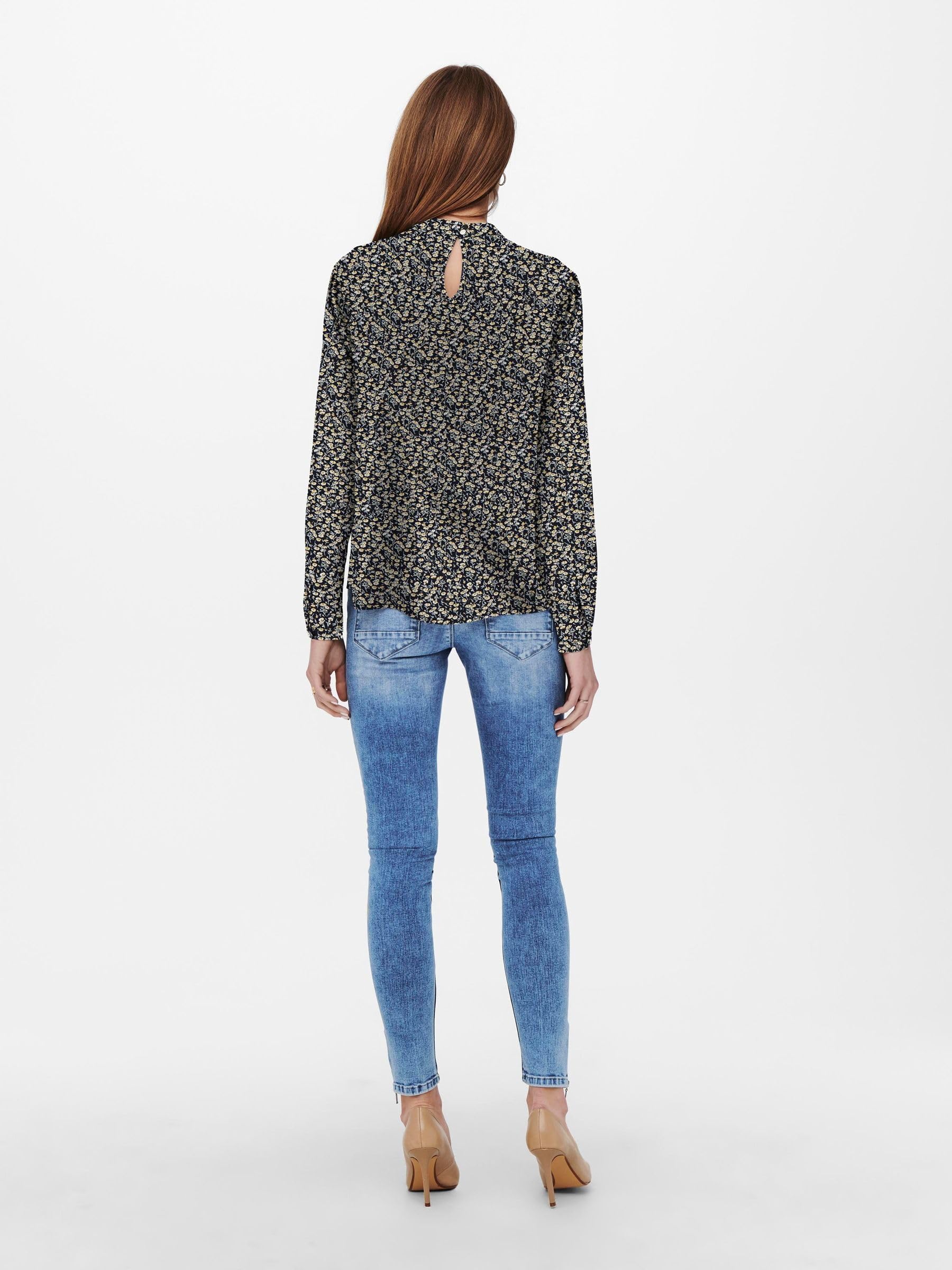 Onlnew Mallory L/S Blouse AOP WVN NOOS – Ansicht 2