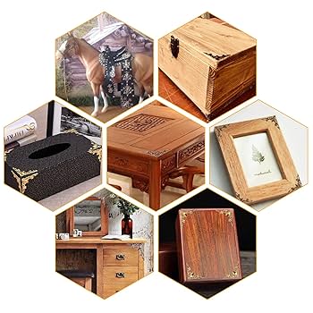 Amazon | PH PandaHall コーナー金具 ボックスコーナー 装飾金具