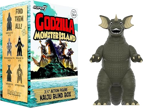 Miniatura 3 de Super7 Toho Godzillla Monster Island - Caja ciega (12 unidades) Figuras de acción Toho Godzilla de 3.75 pulgadas, coleccionables de monstruos de