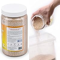 Vista 5 de Perlas desecantes del tamiz molecular de 2 LBS 3A, amortiguadores de humedad del deshumidificador