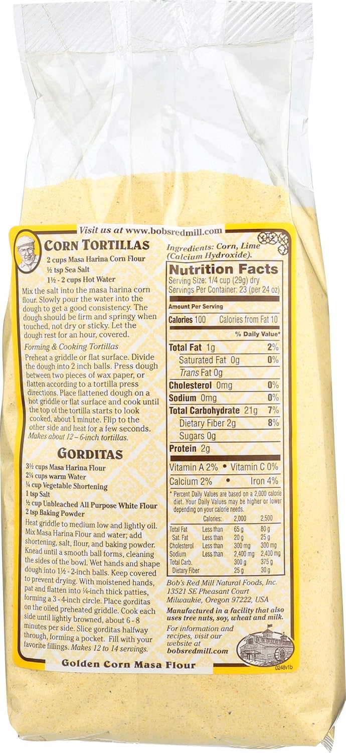 Bob's Red Mill, Golden Masa Corn Flour, 1.63 lb