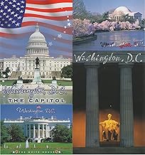 Washington, D.C. Postcard Pack of 4 Postcards Featuring The White House, The Capital, The Lincoln Memorial, Jefferson Memorial, the National Cherry Blossom Festival, etc.