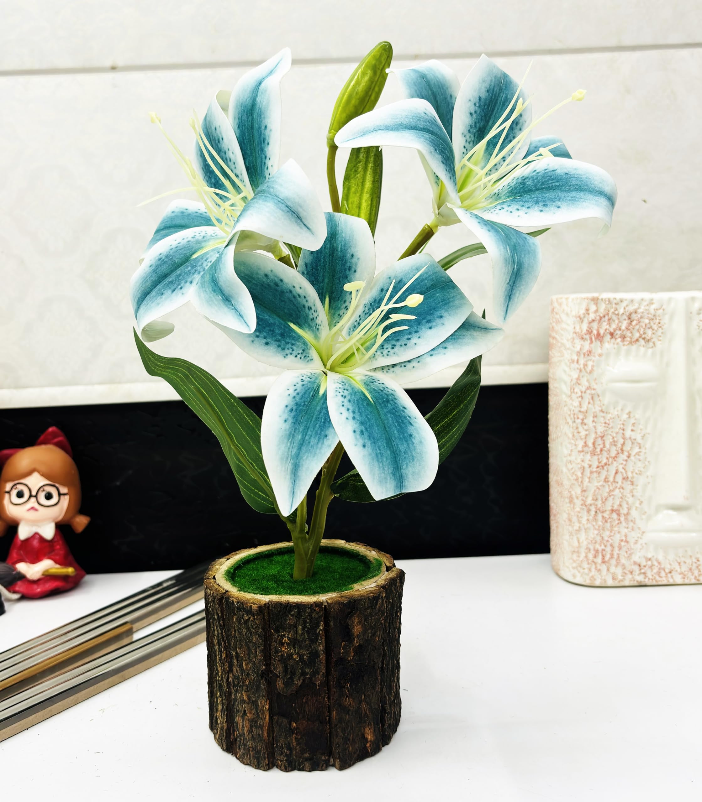 Buy Dekorly Artifical Lily Flowers, Long Stem Artificial Stargazer