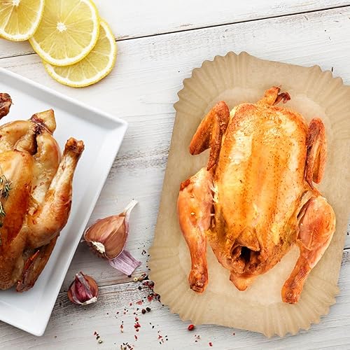 Miniatura 8 de Forros para freidora de aire, 200 unidades, forros de papel desechables para freidora de aire, resistentes a altas temperaturas, forro de pergamino