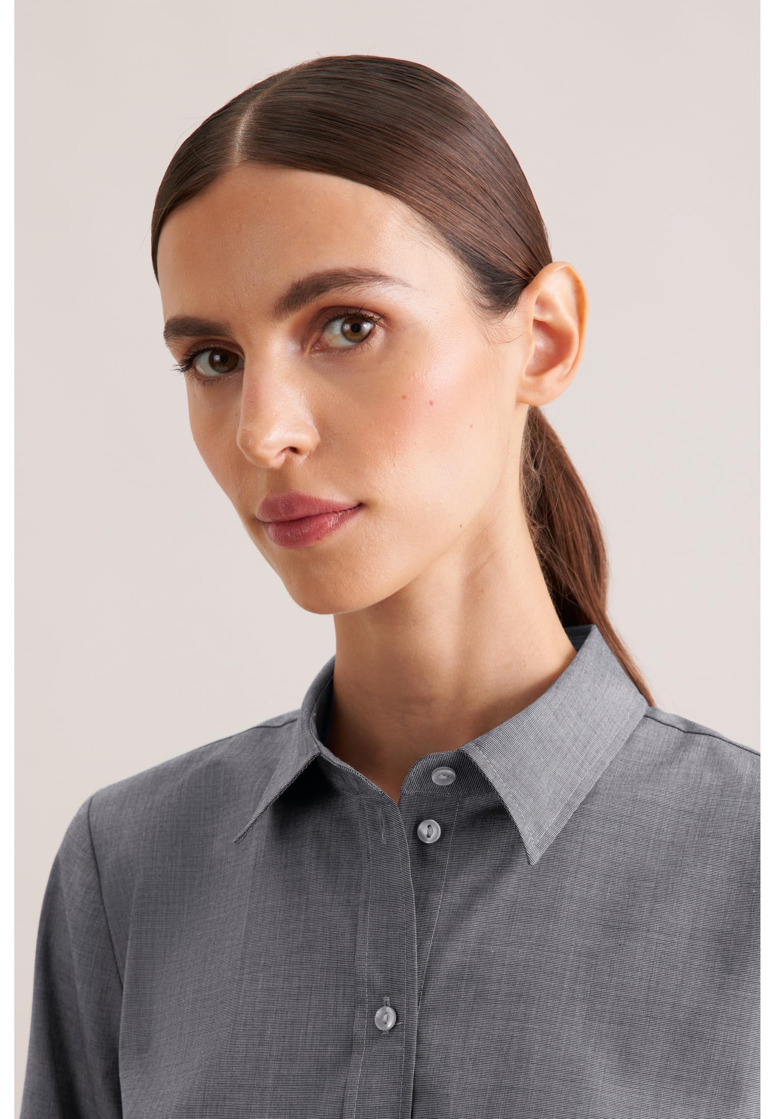 Seidensticker Damen Women Regular Longsleeve Cotton Bluse – Bild 4