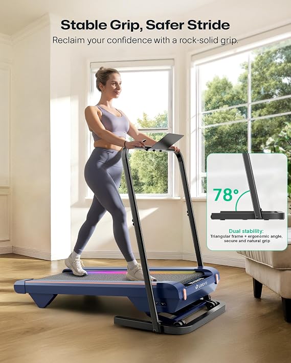 UREVO Walking Pad Handle Bar Only, Universal Compatible for Walking Pads 23.6'' Wide, Transform WalkingPad Into a Treadmill in Seconds, Easy Moving with Wheels, Quick Assembly, Sturdy Design, Black