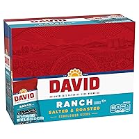 Vista 5 de DAVID Sunflower Seeds, Ranch Flavor, Easter Basket Stuffer for Baseball Players, 1.625 oz. (Pack of 12)