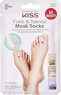 KISS K-Beauty Foot & Toenail Mask Socks KFM01 (1 PACK)
