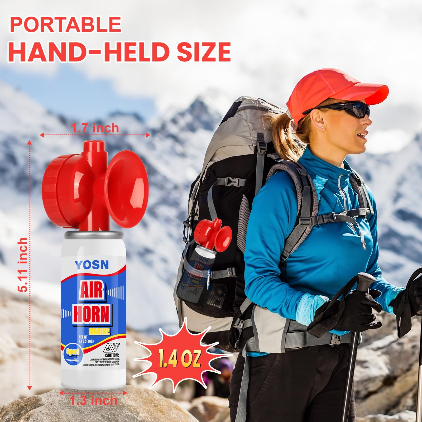 Amazon.com: Marine Boat Air Horn 1.4oz, Loud Mini Handheld Air