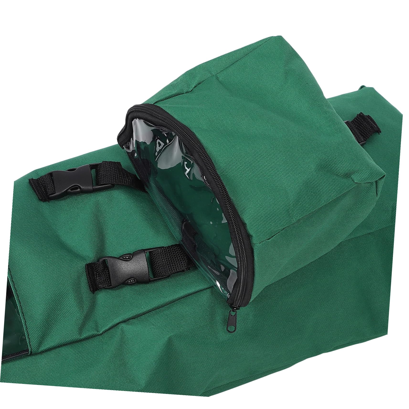 BCOATH Geschenkpapier Aufbewahrungsbeutel aus Oxfordstoff Grün Wiederverwendbar für Partyverpackung und Weihnachten zur Ordnung von Rollen und Zubehör
